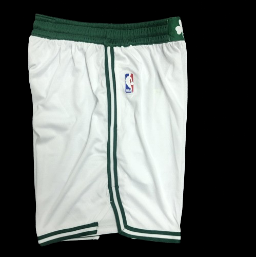 Boston Celtics white NBA shorts